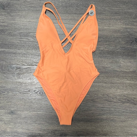 Forever 21 Other - Forever 21 Orange One-Piece Swimsuit Size S NWT